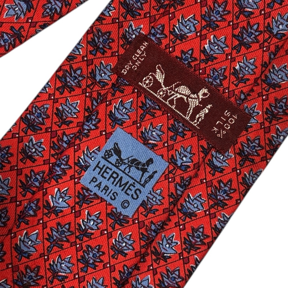 HERMES Silk Tie
